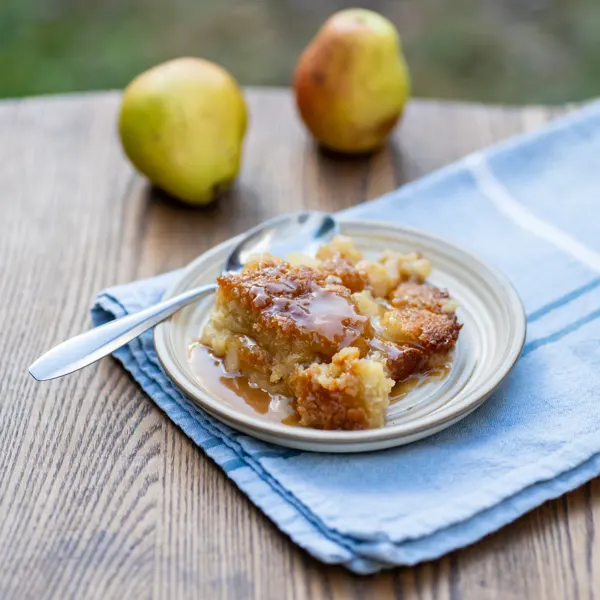 Pouding chômeur poire et érable
