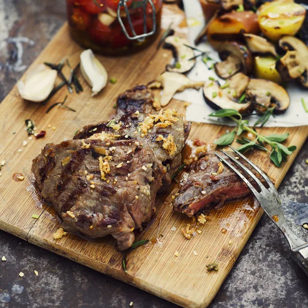 Steaks de bœuf à la friteuse à air