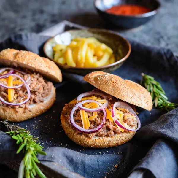 Sloppy joe végétalien au tempeh