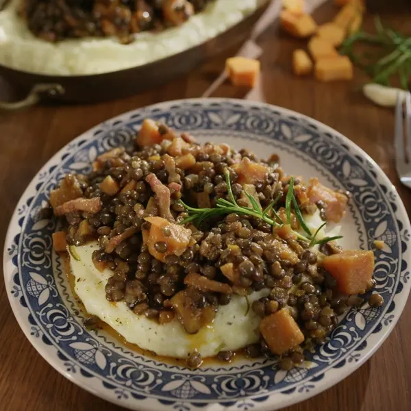 Ragoût de lentilles à la courge