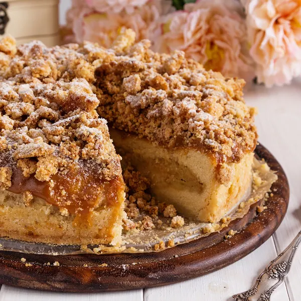 Gâteau aux fruits frais et dulce de leche