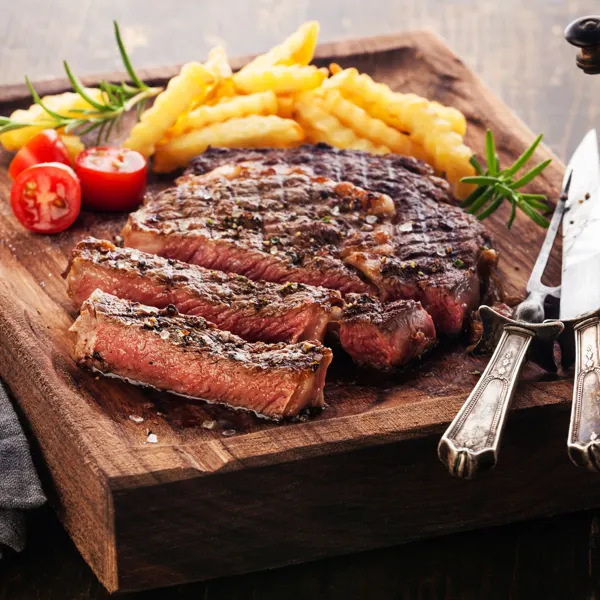 Bavette marinée à la moutarde de Dijon et aux herbes fraîches