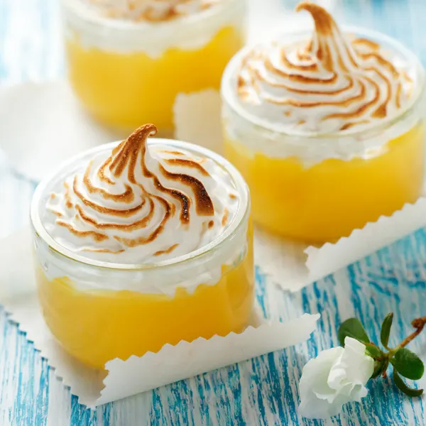 Crème étagée au citron
