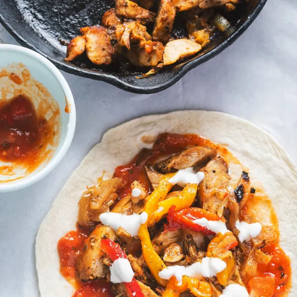 Fajitas au poulet