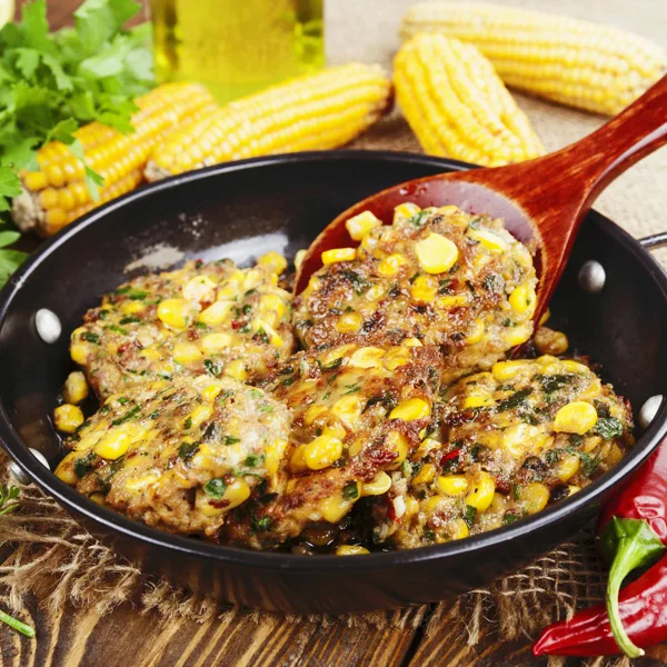 Galettes de courge et de pois chiches à la mexicaine