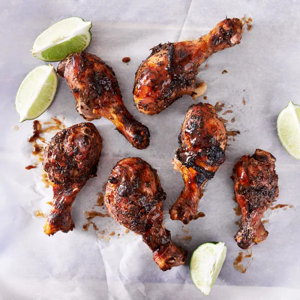 Pilons de poulet jerk allégés