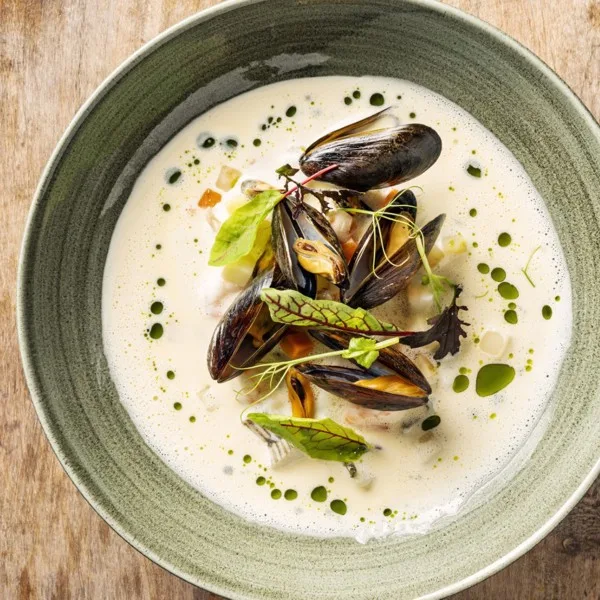 Soupe de poisson à la crème
