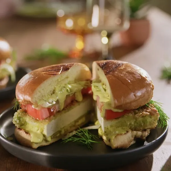 Burgers de tofu aux cornichons