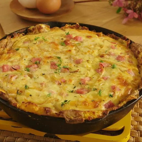 Quiche en croûte de pommes de terre