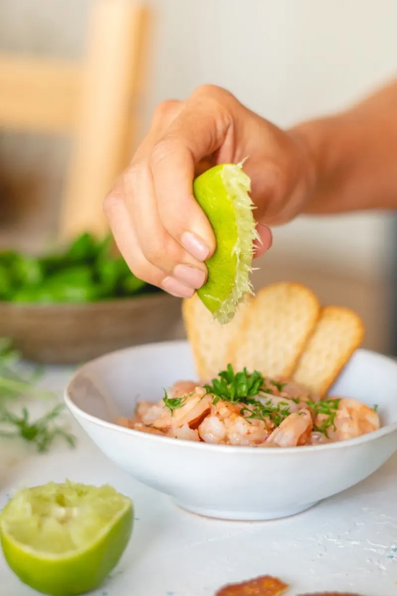Ceviche de crevettes