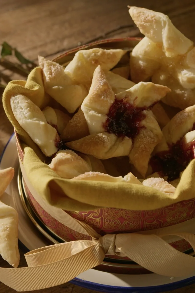 Étoiles feuilletées à la confiture