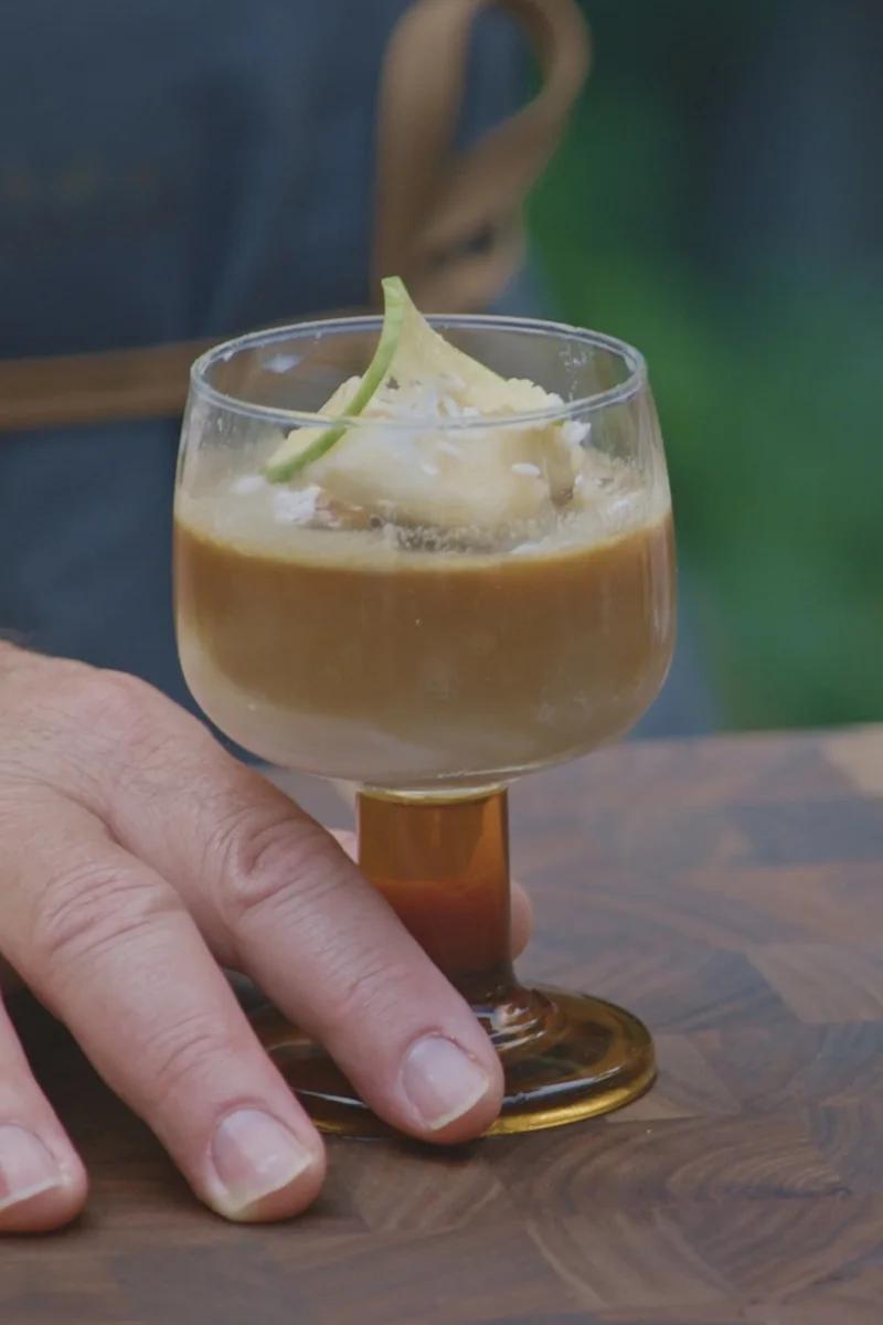 Café glacé à la noix de coco