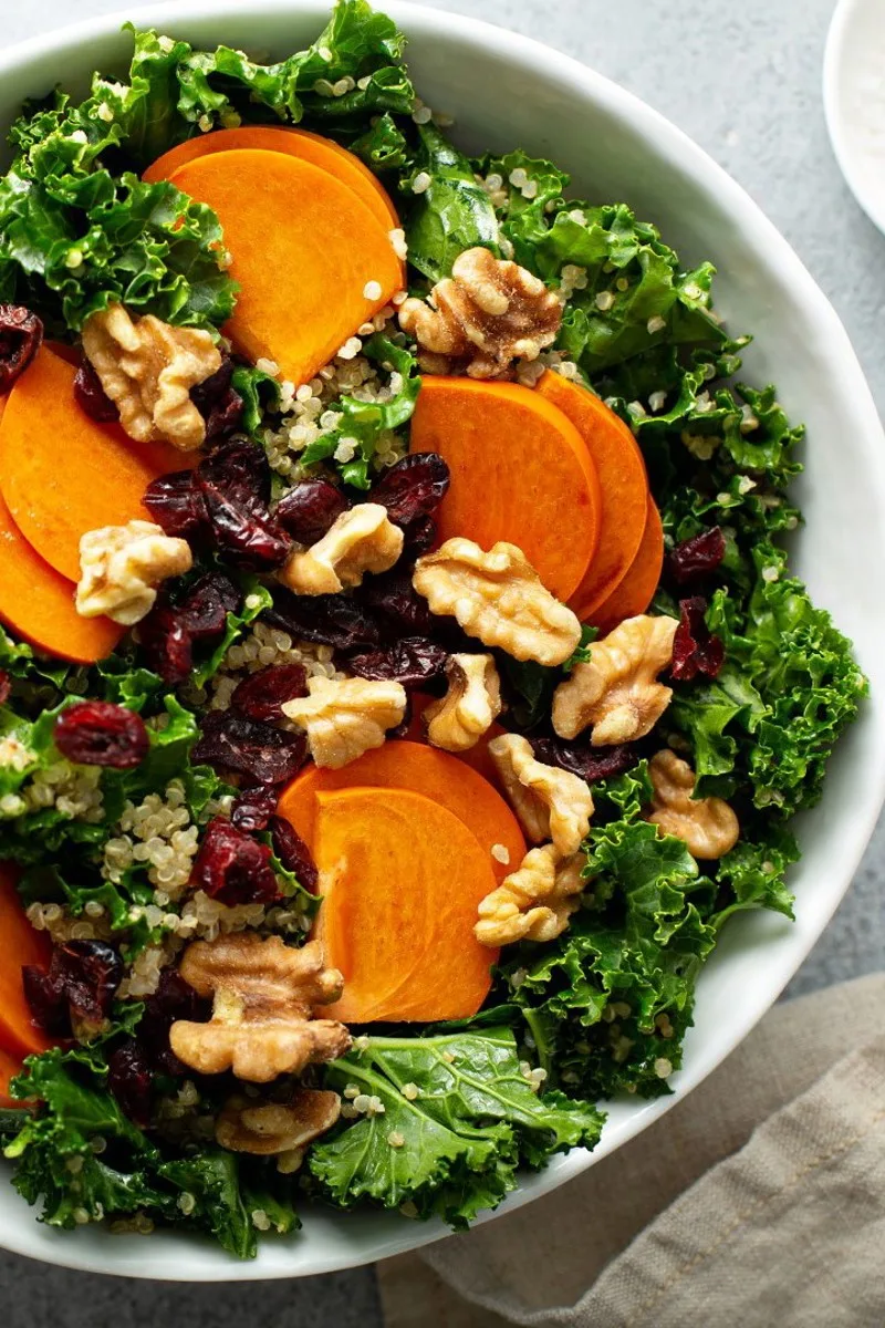 Salade d'hiver aux kakis