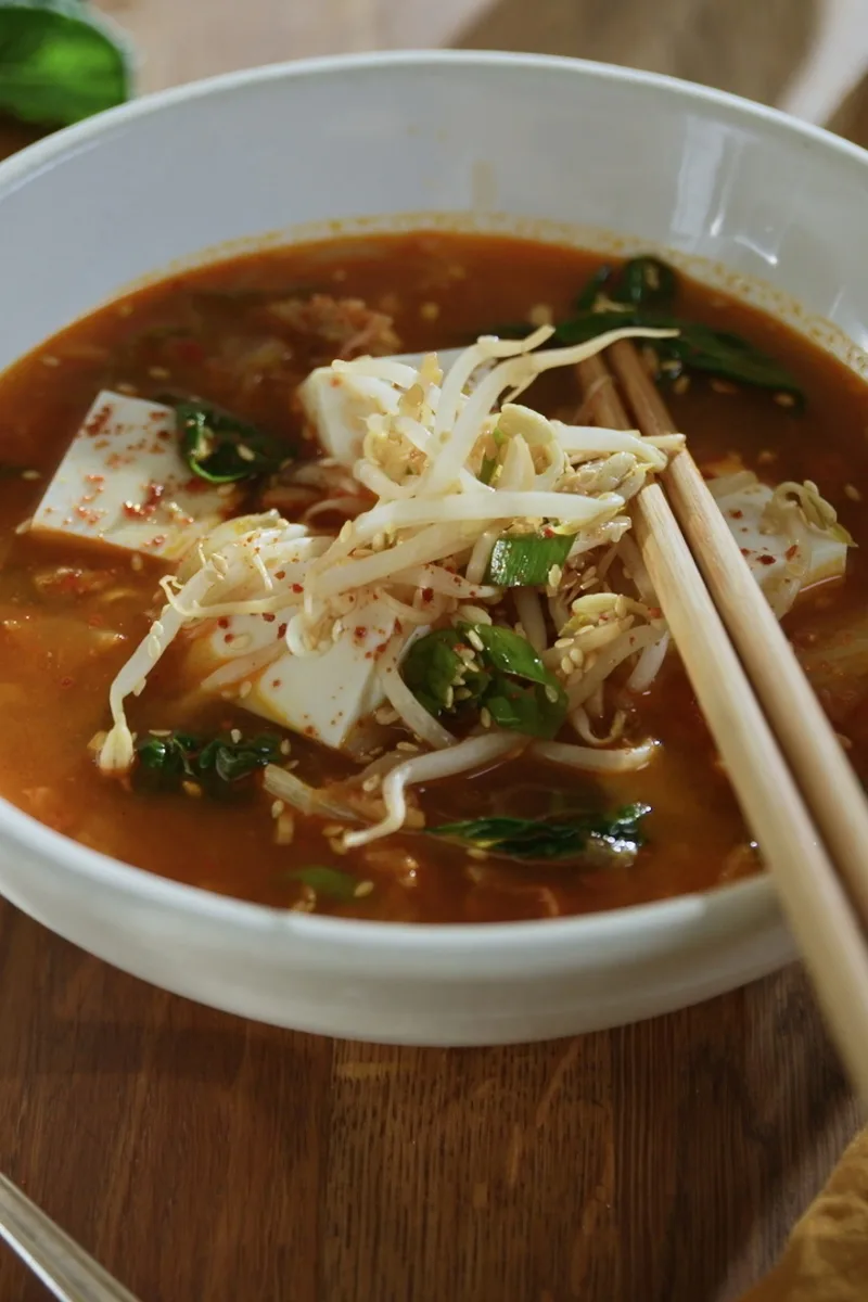 Tofu soyeux chaud-froid