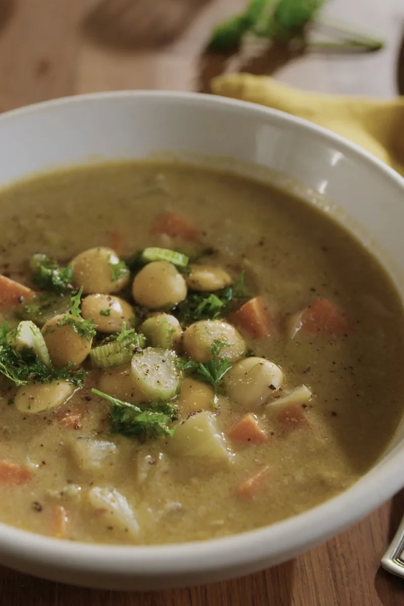 Chaudrée de patate douce au miso