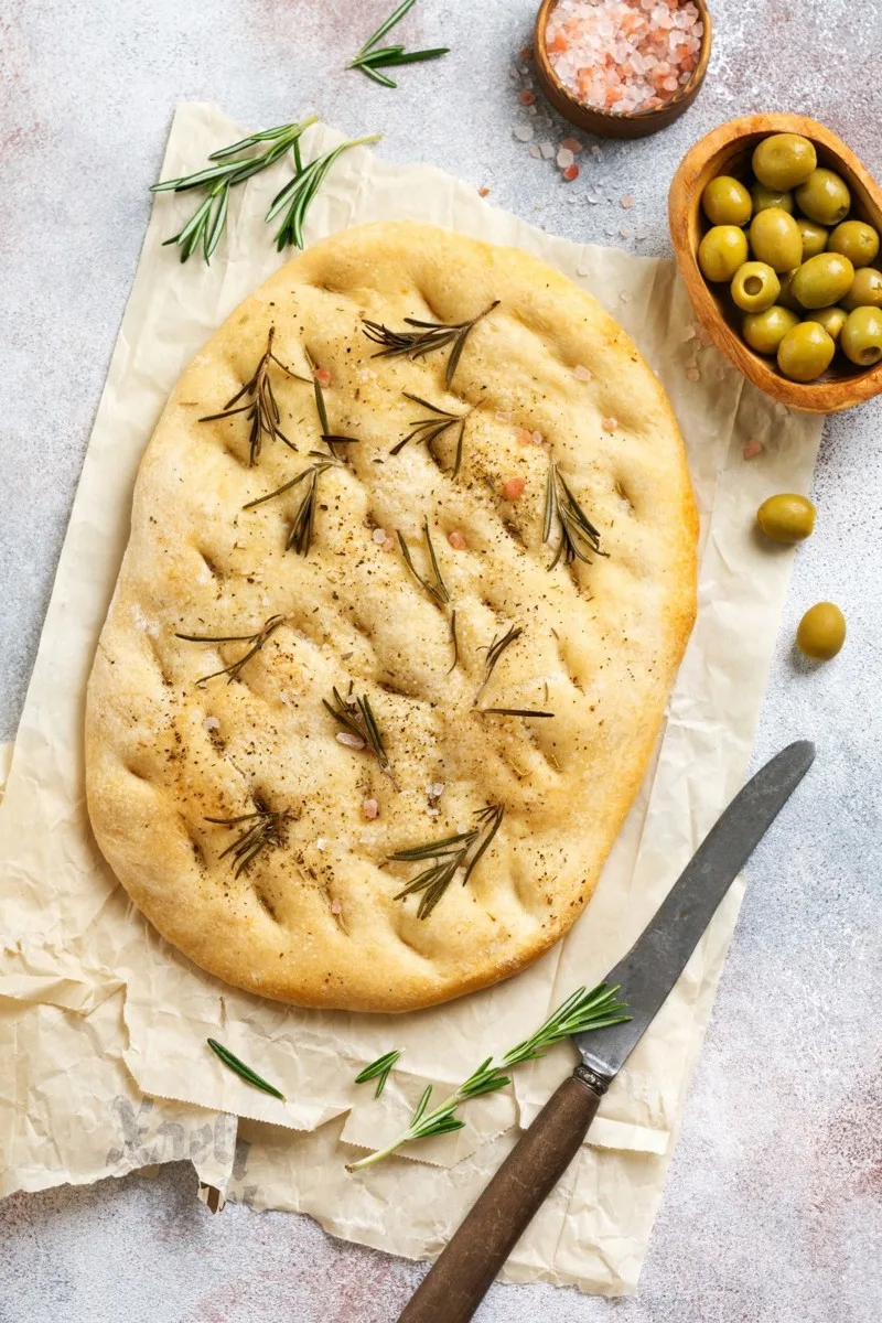 Pain naan végétalien