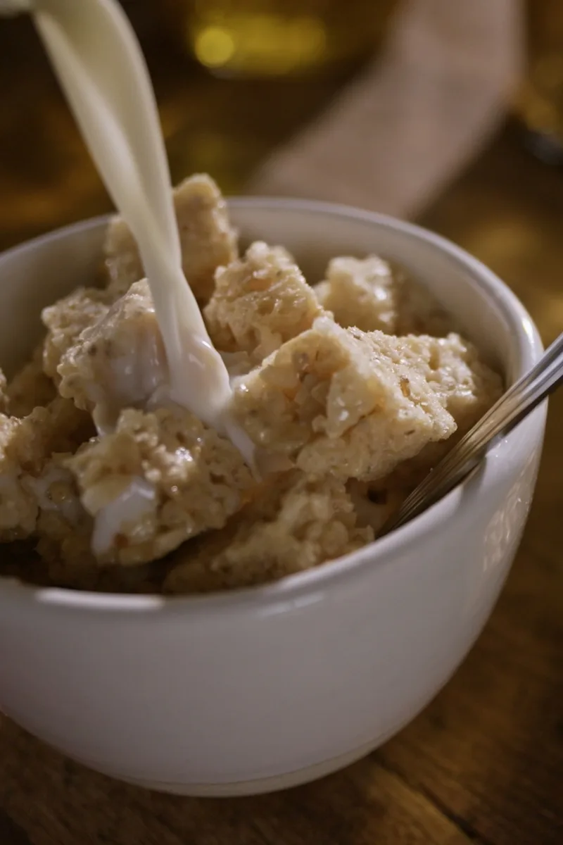 Carrés au riz soufflé, miso et sésame