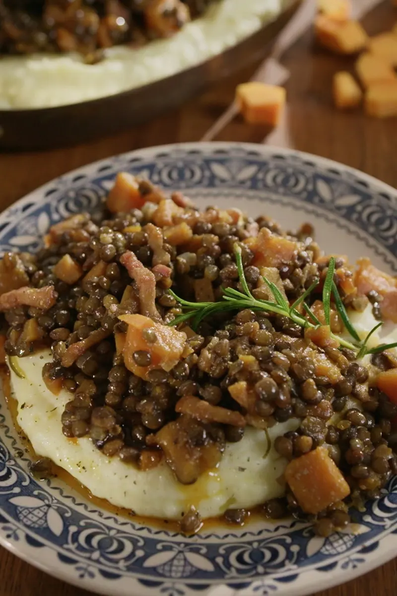 Ragoût de lentilles à la courge