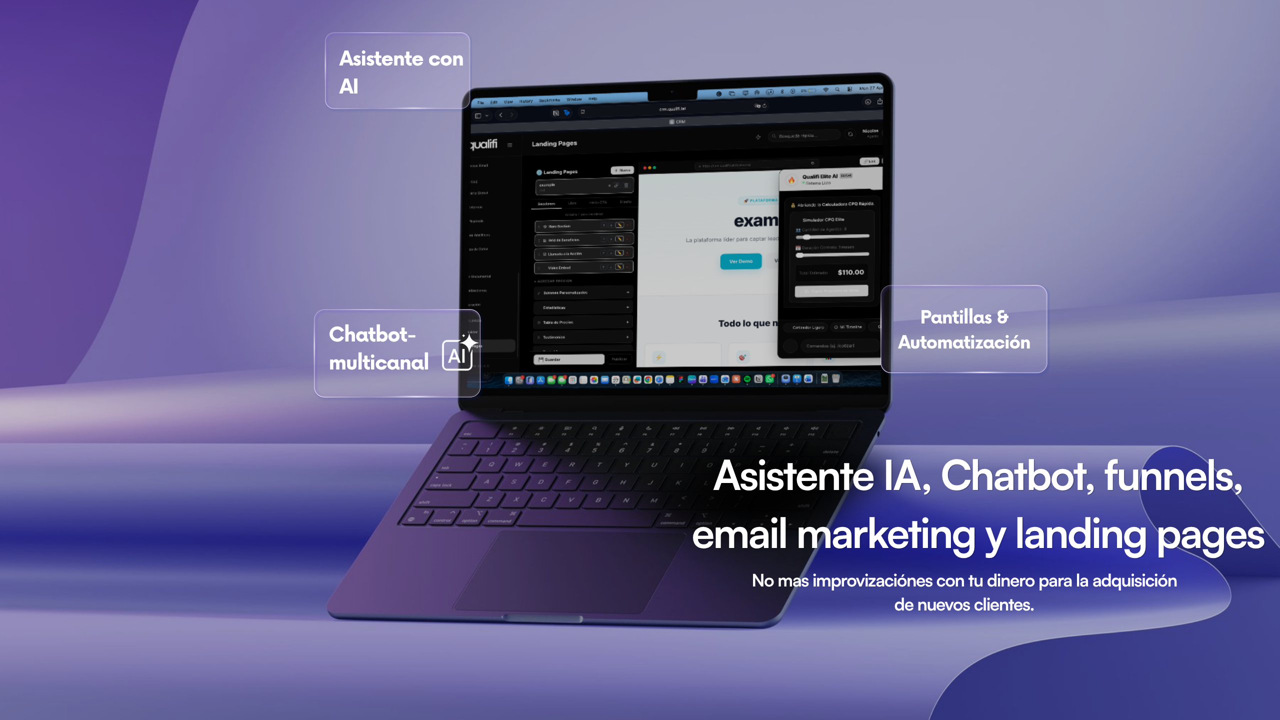 Qualifi CRM Dashboard