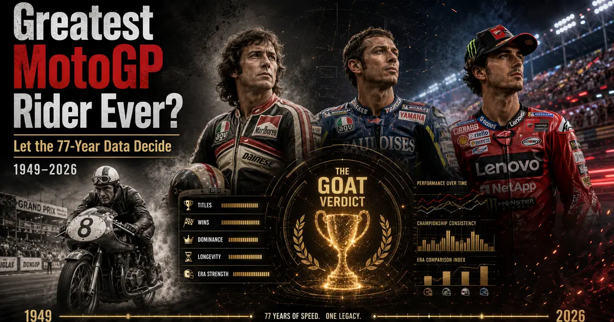 Greatest MotoGP Rider Ever? Let the 77-Year Data Decide