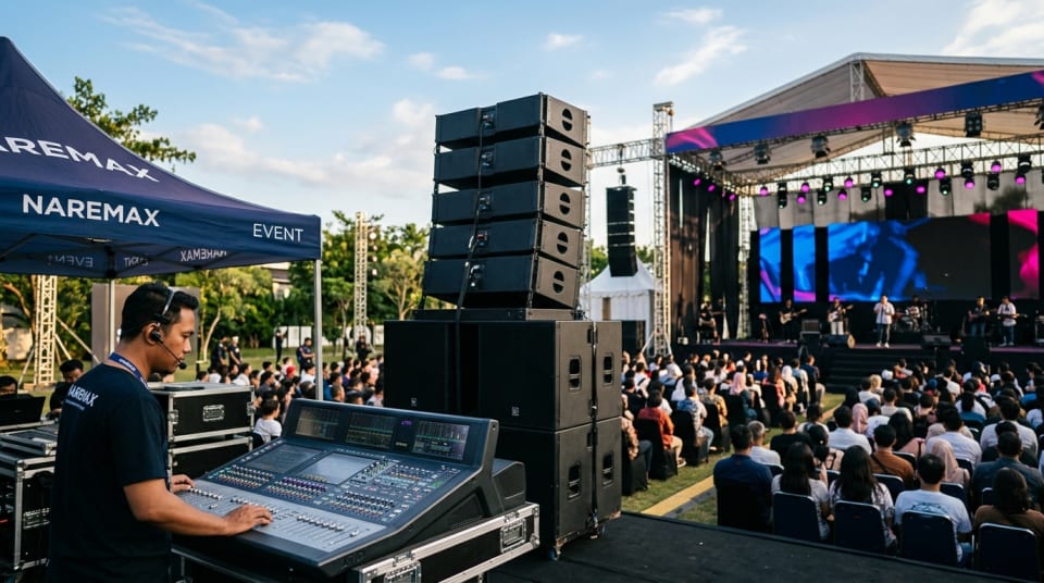 Menggema di Udara Terbuka: Panduan Lengkap Memilih Sound System untuk Acara Outdoor 500+ Orang