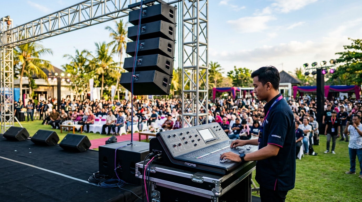 Panduan Lengkap: Memilih Sound System Sempurna untuk Acara Outdoor 500+ Orang