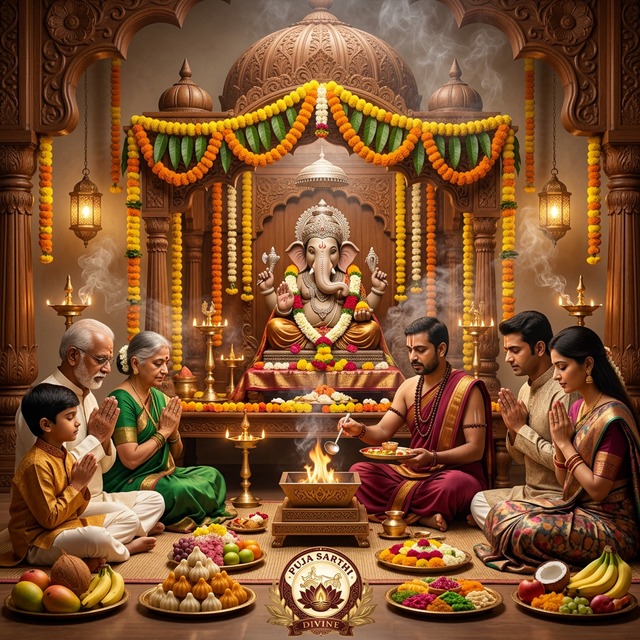 Ganpati Sthapna (गणपति स्थापना पूजा) view 1