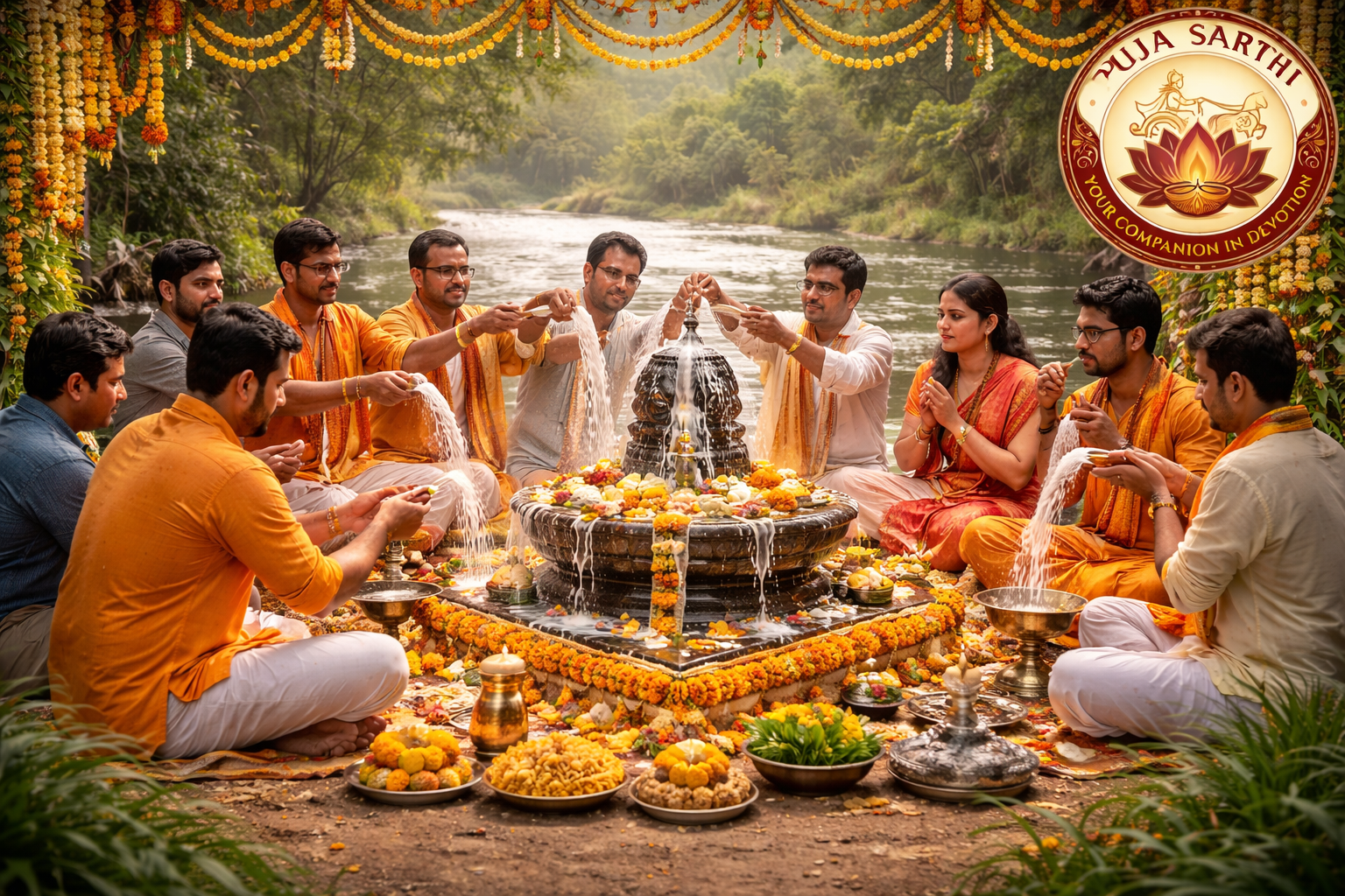 महाशिवरात्रि नमक चमक रूद्राभिषेक पूजा view 1