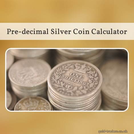 Pre-decimal silver coin valuation calculator