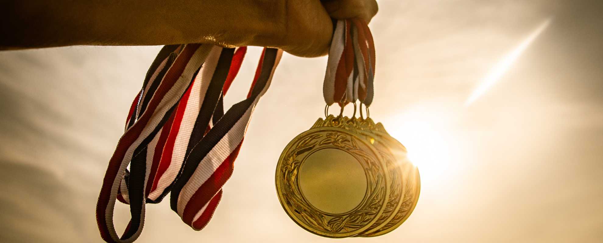 Medals closeup
