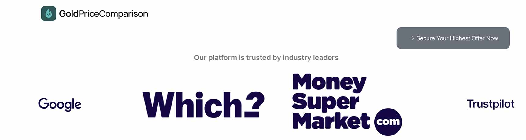 Archived March 2025 version of goldpricecomparison.co.uk showing false 