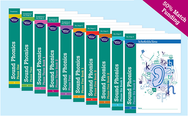 50% match funding available - on Schofield & Sims Sound Phonics Thumbnail Image