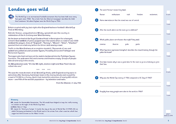 Free World Cup comprehension resource Content 1 Image 1