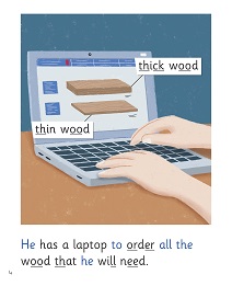 A Good Job: My Letters and Sounds Phase Three Phonics Reader Inner Page Image