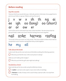 A Good Job: My Letters and Sounds Phase Three Phonics Reader Notes & Guidance Image