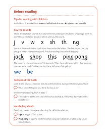 At the Shop: My Letters and Sounds Phase Three Phonics Reader Notes & Guidance Image