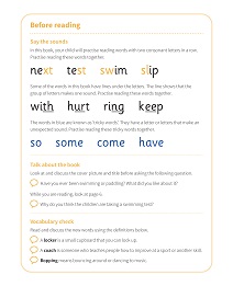 At the Swimming Pool: My Letters and Sounds Phase Four Phonics Reader Notes & Guidance Image