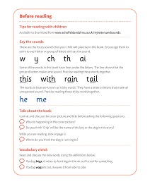 Chip Can Sit!: My Letters and Sounds Phase Three Phonics Reader Notes & Guidance Image