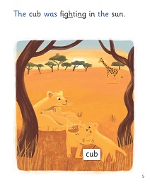 Cubs and Pups: My Letters and Sounds Phase Three Phonics Reader Inner Page Image