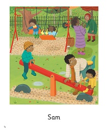 Dad: My Letters and Sounds Phase Two Phonics Reader Inner Page Image