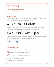 Dads and Mums: My Letters and Sounds Phase Three Phonics Reader Notes & Guidance Image