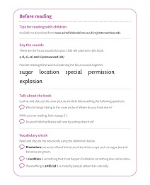 Eat the Rainbow: My Letters and Sounds Phase Five Phonics Reader Notes & Guidance Image