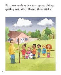 Games in the Rain: My Letters and Sounds Phase Five Phonics Reader Inner Page Image