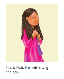 Hair: My Letters and Sounds Phase Three Phonics Reader Inner Page Image