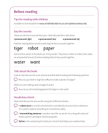 How to Take a Photo of a Tiger: My Letters and Sounds Phase Five Phonics Reader Notes & Guidance Image