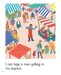 In My Town: My Letters and Sounds Phase Three Phonics Reader Inner Page Image