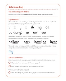 In My Town: My Letters and Sounds Phase Three Phonics Reader Notes & Guidance Image