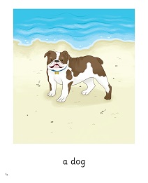 Man and Dog: My Letters and Sounds Phase Two Phonics Reader Inner Page Image