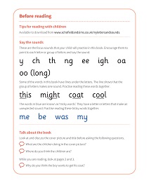 My Coat: My Letters and Sounds Phase Three Phonics Reader Notes & Guidance Image