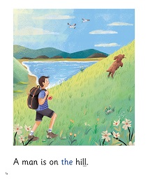 On the Hill: My Letters and Sounds Phase Two Phonics Reader Inner Page Image